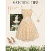 image:imageScarlet Darkness Women Corset Floral Dress Spaghetti Strap Mini Sundress for TeensYellow Floral