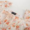 image:imageScarlet Darkness Womens Floral Corset Dress with Split 2026 Summer Spring Square Neck Midi Milkmaid DressesBeige Orange Floral
