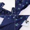 image:imageScarlet Darkness Womens Floral Corset Dress with Split 2026 Summer Spring Square Neck Midi Milkmaid DressesNavy Blue Floral