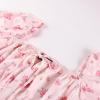 image:imageScarlet Darkness Womens Floral Corset Dress with Split 2026 Summer Spring Square Neck Midi Milkmaid DressesPink Floral