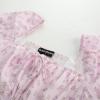 image:imageScarlet Darkness Womens Floral Corset Dress with Split 2026 Summer Spring Square Neck Midi Milkmaid DressesPink Green Floral