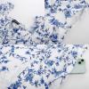 image:imageScarlet Darkness Womens Floral Corset Dress with Split 2026 Summer Spring Square Neck Midi Milkmaid DressesWhite Deepblue Floral