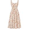 Beige Orange Floral