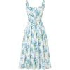 Blue Green Floral