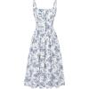 Navy White Floral