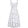 White Navy Floral
