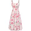 White Pink Big Floral
