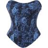 image:imageScarlet Darkness Corset Tops for Women Renaissance Floral Bustier Western Concert Going Out TopNavy