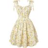 image:imageScarlet Darkness Floral Mini Dress for Women Teens Summer 2026 Fairy Corset Sundress Graduation DressesYellow Floral