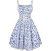 image:imageScarlet Darkness Women Corset Floral Dress Spaghetti Strap Mini Sundress for TeensBlue