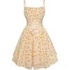 image:imageScarlet Darkness Women Corset Floral Dress Spaghetti Strap Mini Sundress for TeensYellow Floral