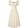 White Yellow Floral
