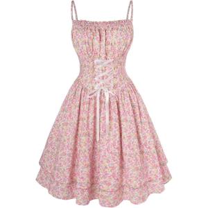 image:imageScarlet Darkness Women Corset Floral Dress Spaghetti Strap Mini Sundress for TeensColorful