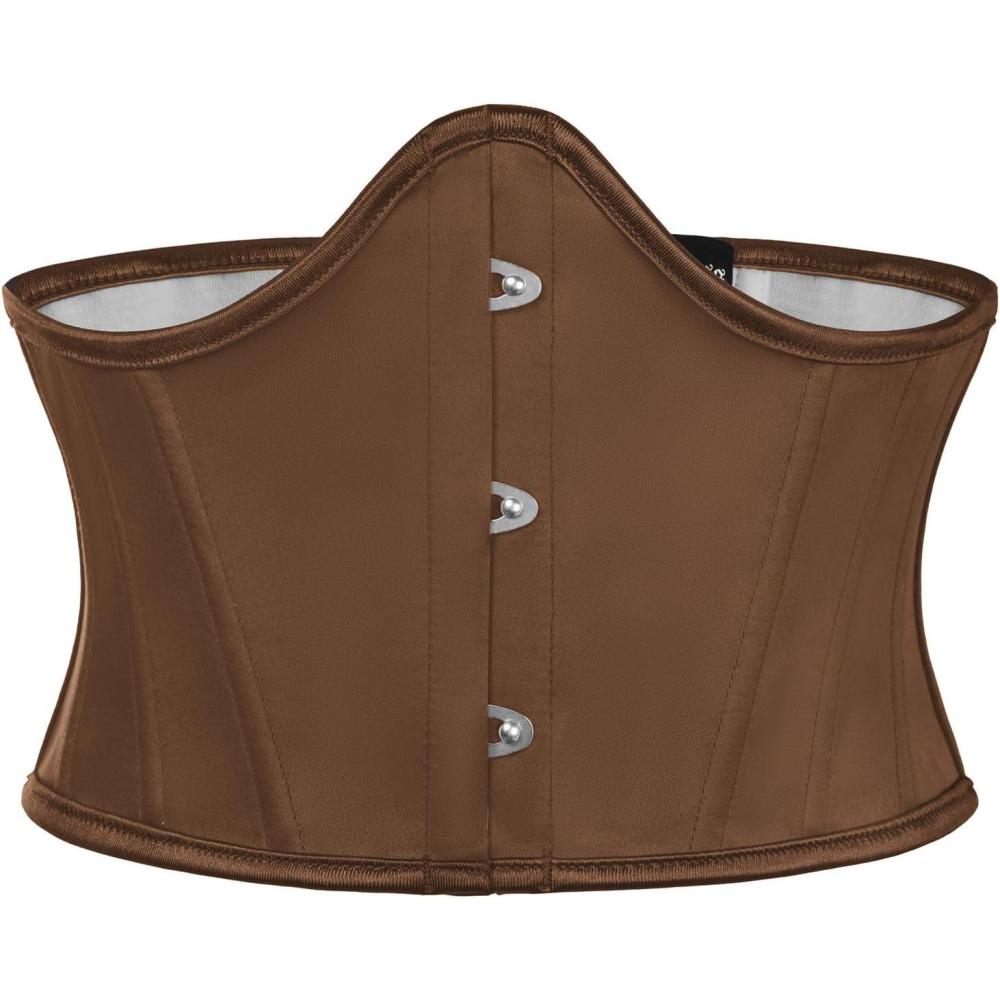 image:imageScarlet Darkness Renaissance Corset Belt for Women Medieval Vintage Boned Underbust Bustier TopCoffee Brown