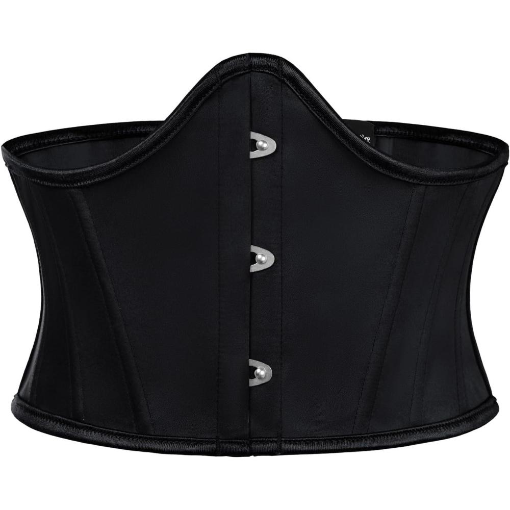 image:imageScarlet Darkness Renaissance Corset Belt for Women Medieval Vintage Boned Underbust Bustier TopDark Black