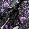 image:imageSCARLET DARKNESS Bustier Tops for Women Renaissance Floral Lace Up Bodyshaper Corset with ZipperBlack Dandelion