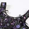 image:imageSCARLET DARKNESS Bustier Tops for Women Renaissance Floral Lace Up Bodyshaper Corset with ZipperBlack Dandelion
