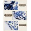 image:imageSCARLET DARKNESS Bustier Tops for Women Renaissance Floral Lace Up Bodyshaper Corset with ZipperBlue Bloom