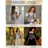 image:imageSCARLET DARKNESS Bustier Tops for Women Renaissance Floral Lace Up Bodyshaper Corset with ZipperGreen Floral