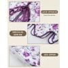 image:imageSCARLET DARKNESS Bustier Tops for Women Renaissance Floral Lace Up Bodyshaper Corset with ZipperInk Purple Blossoms