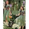 image:imageSCARLET DARKNESS Bustier Tops for Women Renaissance Floral Lace Up Bodyshaper Corset with ZipperPink Rose