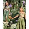 image:imageSCARLET DARKNESS Bustier Tops for Women Renaissance Floral Lace Up Bodyshaper Corset with ZipperRed Mushroom
