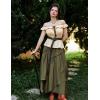 image:imageSCARLET DARKNESS Medieval Leather Belt Renaissance Accessory Pirate Viking Belt for Men WomenBlack