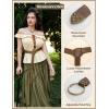 image:imageSCARLET DARKNESS Medieval Leather Belt Renaissance Accessory Pirate Viking Belt for Men WomenBrown