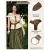 image:imageSCARLET DARKNESS Medieval Leather Belt Renaissance Accessory Pirate Viking Belt for Men WomenBrown Emboss