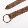 image:imageSCARLET DARKNESS Medieval Leather Belt Renaissance Accessory Pirate Viking Belt for Men WomenRose Emboss