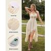 image:imageSCARLET DARKNESS Renaissance Corset Dress for Women Off Shoulder Flowy Sundress Wedding Guest Chiffon DressesApricot