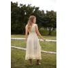 image:imageSCARLET DARKNESS Renaissance Corset Dress for Women Off Shoulder Flowy Sundress Wedding Guest Chiffon DressesApricot