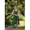 image:imageSCARLET DARKNESS Renaissance Corset Dress for Women Off Shoulder Flowy Sundress Wedding Guest Chiffon DressesGreen