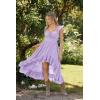 image:imageSCARLET DARKNESS Renaissance Corset Dress for Women Off Shoulder Flowy Sundress Wedding Guest Chiffon DressesLight Purple