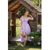 image:imageSCARLET DARKNESS Renaissance Corset Dress for Women Off Shoulder Flowy Sundress Wedding Guest Chiffon DressesLight Purple