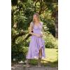 image:imageSCARLET DARKNESS Renaissance Corset Dress for Women Off Shoulder Flowy Sundress Wedding Guest Chiffon DressesLight Purple