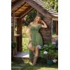 image:imageSCARLET DARKNESS Renaissance Corset Dress for Women Off Shoulder Flowy Sundress Wedding Guest Chiffon DressesOlive Green