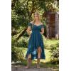 image:imageSCARLET DARKNESS Renaissance Corset Dress for Women Off Shoulder Flowy Sundress Wedding Guest Chiffon DressesVintage Blue