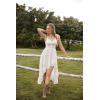 image:imageSCARLET DARKNESS Renaissance Corset Dress for Women Off Shoulder Flowy Sundress Wedding Guest Chiffon DressesWhite