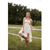 image:imageSCARLET DARKNESS Renaissance Corset Dress for Women Off Shoulder Flowy Sundress Wedding Guest Chiffon DressesWhite