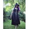 image:imageSCARLET DARKNESS Renaissance Costume Women Peasant Medieval Dress Short Sleeve Maxi Fairy Dresses with PocketsBlack