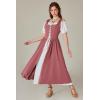 image:imageSCARLET DARKNESS Renaissance Costume Women Peasant Medieval Dress Short Sleeve Maxi Fairy Dresses with PocketsDeep Pink