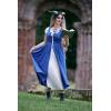 image:imageSCARLET DARKNESS Renaissance Costume Women Peasant Medieval Dress Short Sleeve Maxi Fairy Dresses with PocketsRoyal Blue