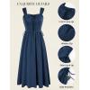 image:imageSCARLET DARKNESS Women Renaissance Summer Corset Dress Medieval Cottagecore Lace Up DressNavy Blue