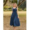 image:imageSCARLET DARKNESS Women Renaissance Summer Corset Dress Medieval Cottagecore Lace Up DressNavy Blue