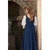 image:imageSCARLET DARKNESS Womens Renaissance Costume Medieval Lace Up Corset Dress Puff Sleeve Peasant DressNavy Blue