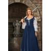 image:imageSCARLET DARKNESS Womens Renaissance Costume Medieval Lace Up Corset Dress Puff Sleeve Peasant DressNavy Blue