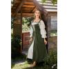 image:imageSCARLET DARKNESS Womens Renaissance Costume Medieval Lace Up Corset Dress Puff Sleeve Peasant DressOlive Green