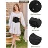image:imageScarlet Darkness Corset Belt for Women Fishbone Wide Waist Corset Pirate BeltBlack