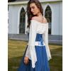 image:imageScarlet Darkness Corset Belt for Women Fishbone Wide Waist Corset Pirate BeltBlue Jacquard